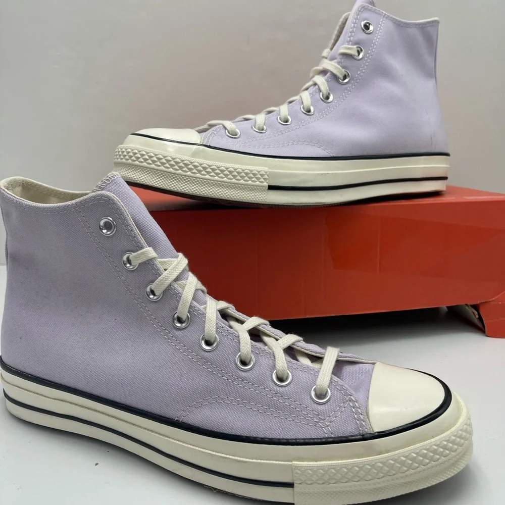 Converse Men’s A02754C CHUCK 70 HI VAPOR VIOLET/EGRET High-Top Sneakers Purple